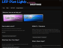 Tablet Screenshot of leddivelights.com